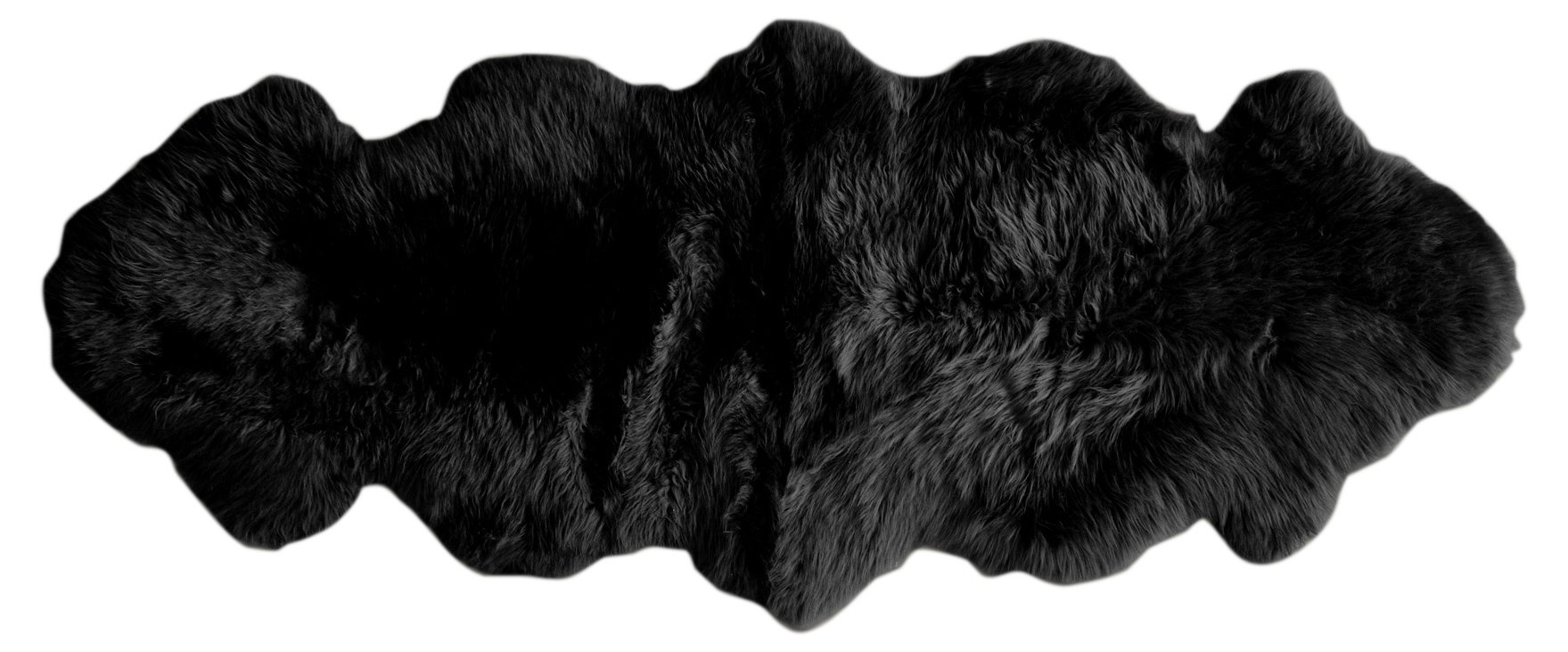 Sheepskin Rug, Black One Kings Lane