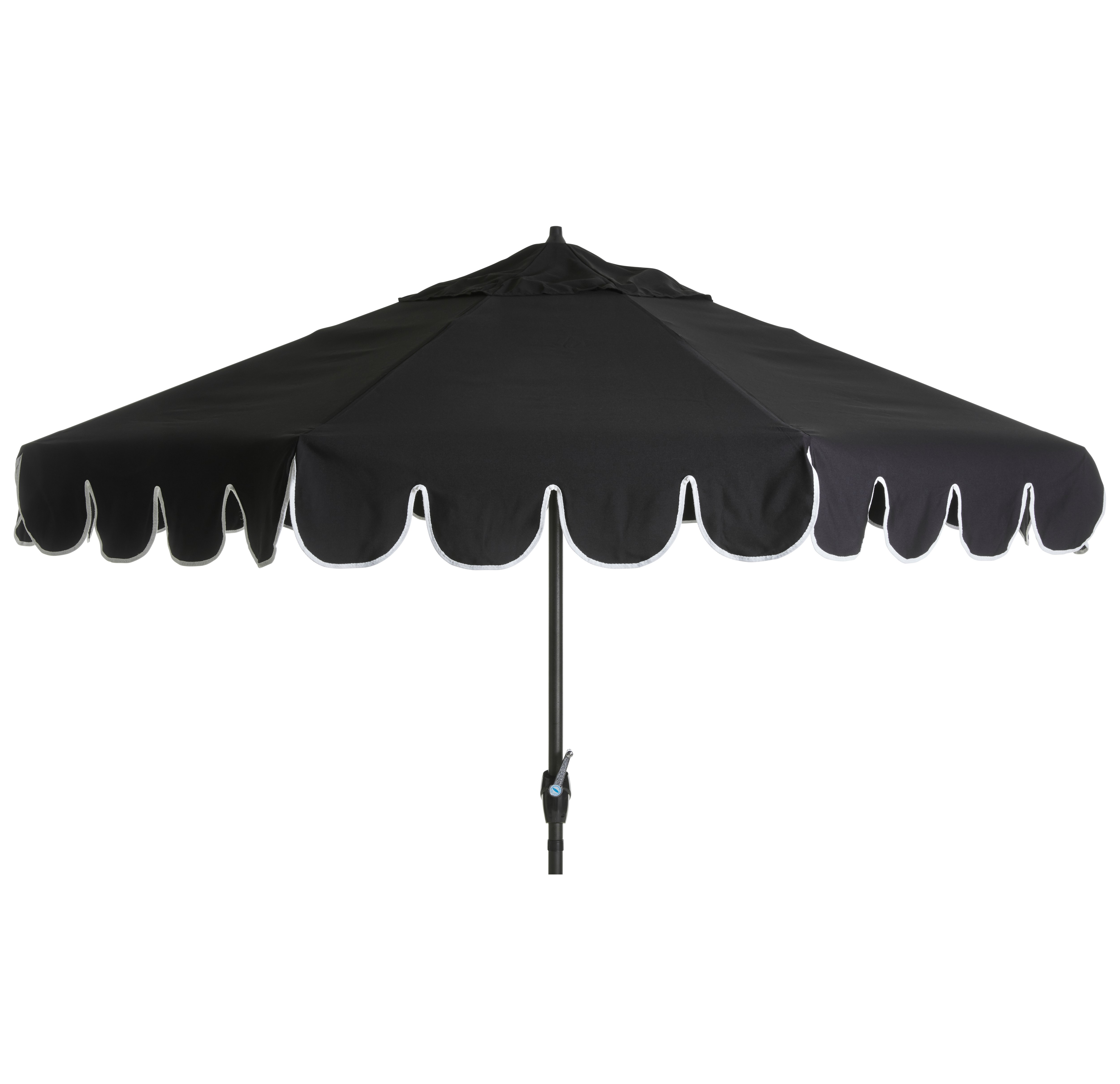 Phoebe Scallop-Edge Patio Umbrella, Sunbrella