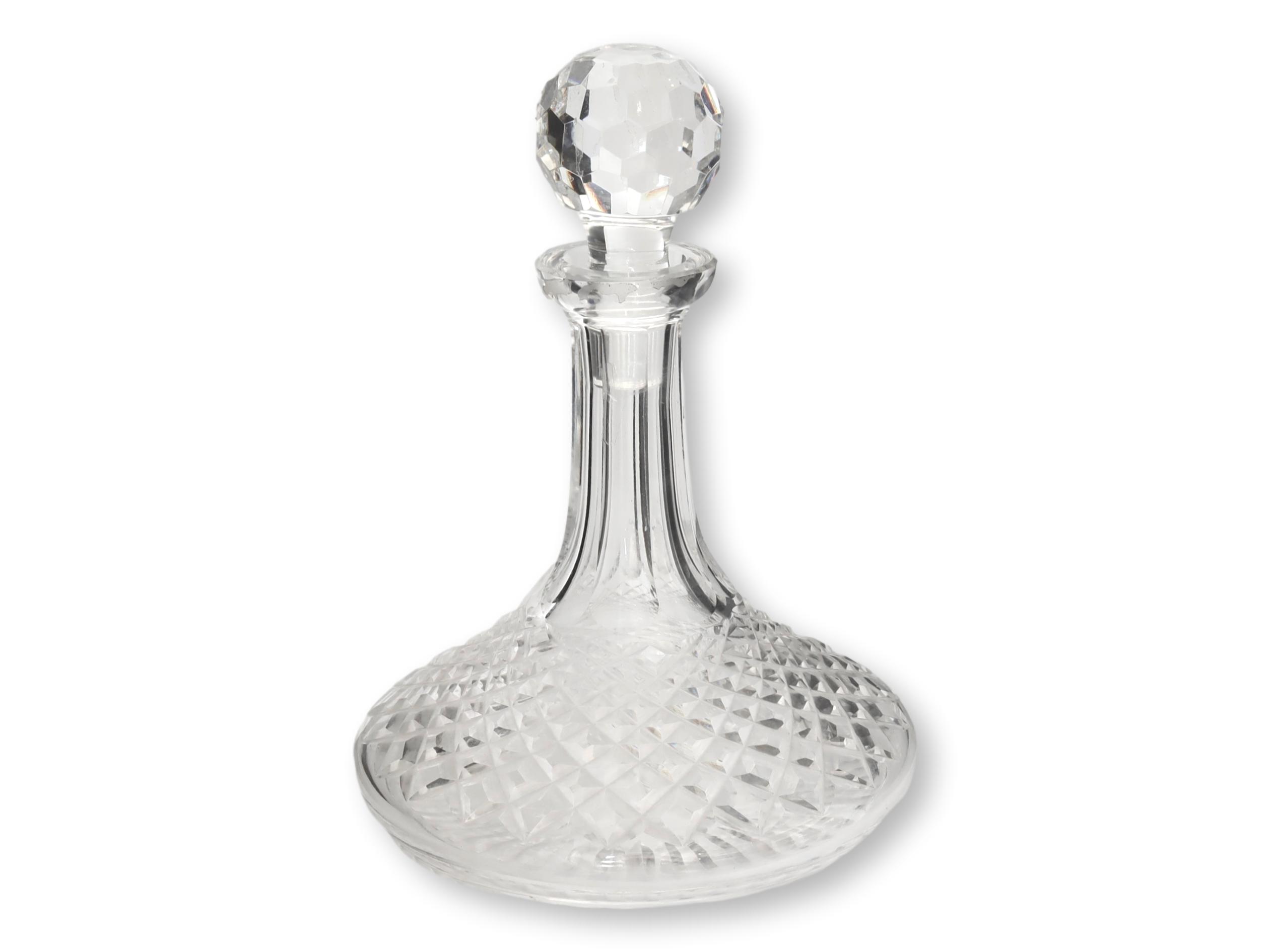 Waterford Cut Crystal Ships Decanter~P77689889