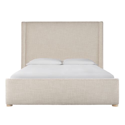 Avani Upholstered Bed, Woven Sand