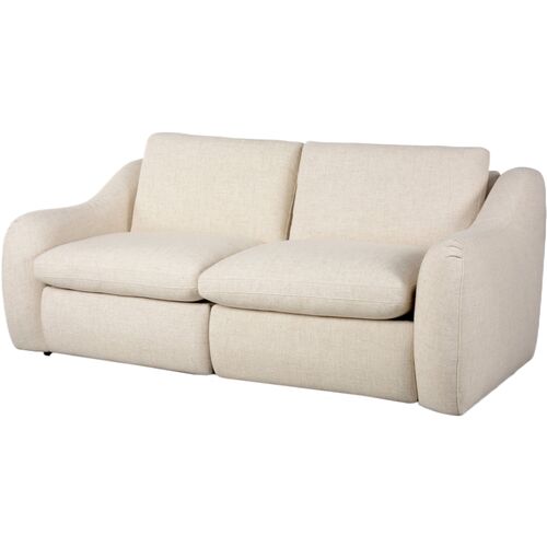 Santino Linen  Power Recliner 2-Piece Sectional Sofa, Antigo Natural