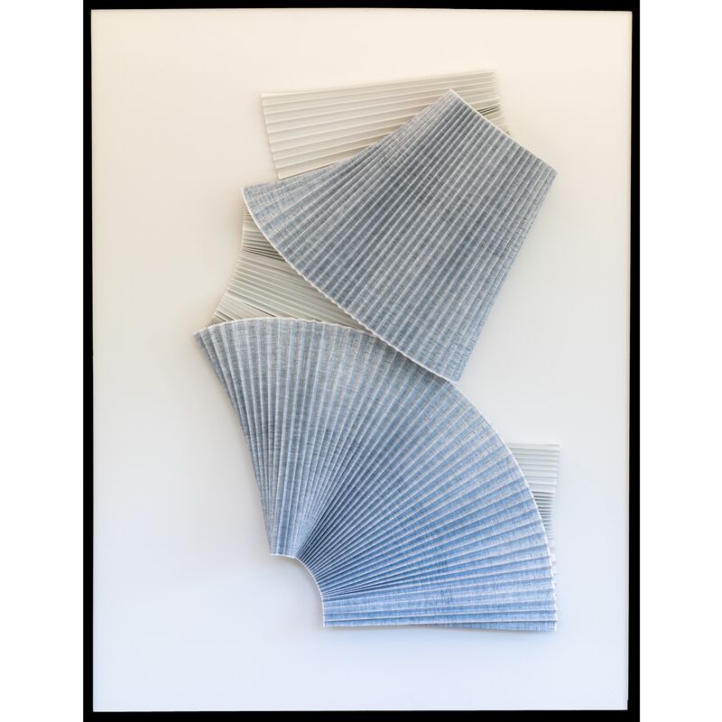 Dawn Wolfe, Pleated Gray Abstract