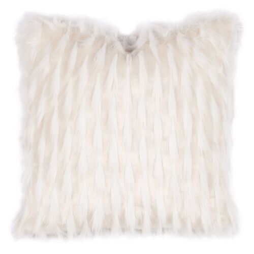 Jadis 22x22 Faux Fur Pillow, White~P77585992