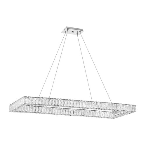 Kinsley LED Chandelier, Polished Chrome