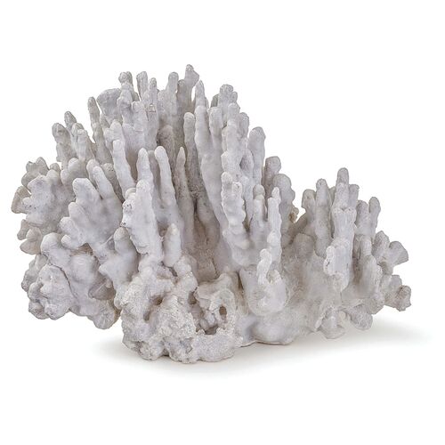 11" Faux-Coral Accent, White~P77440007