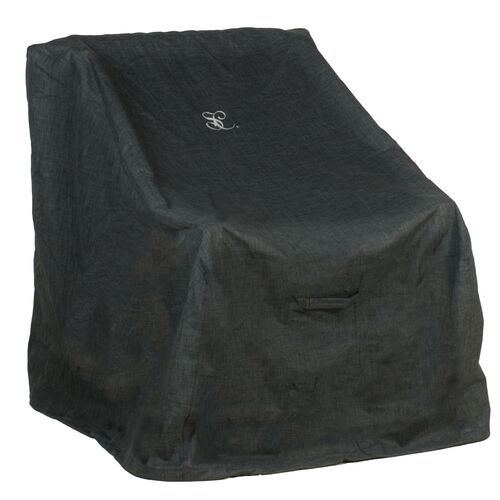 High Back Outdoor Lounge Chair Cover, Heather Grey~P77619694