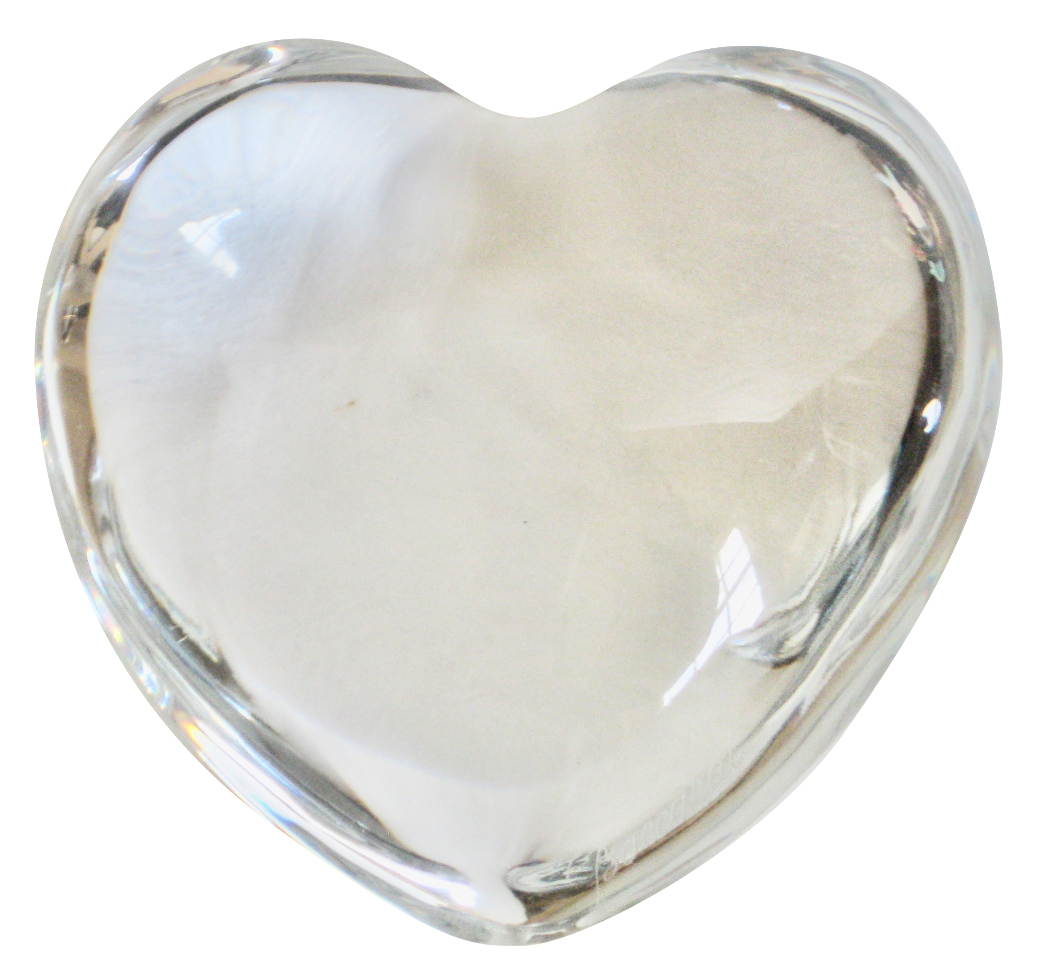 Baccarat French Crystal Heart with Box