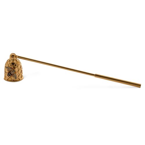 Stripey Bee Candle Snuffer, Gold~P77533601