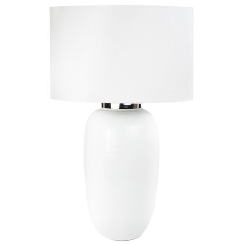 Kyoto Ceramic Table Lamp, White