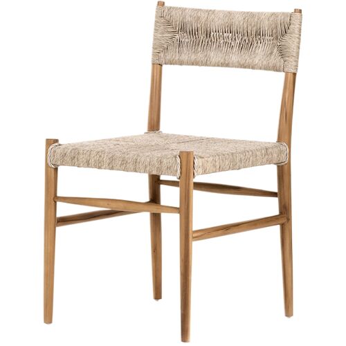 Ellie Outdoor Woven Dining Chair, Natural Teak~P77628172