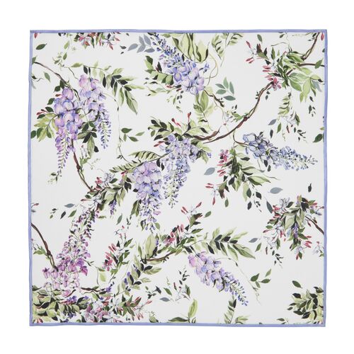 S/4 Cassis Napkins, White and Lavender
