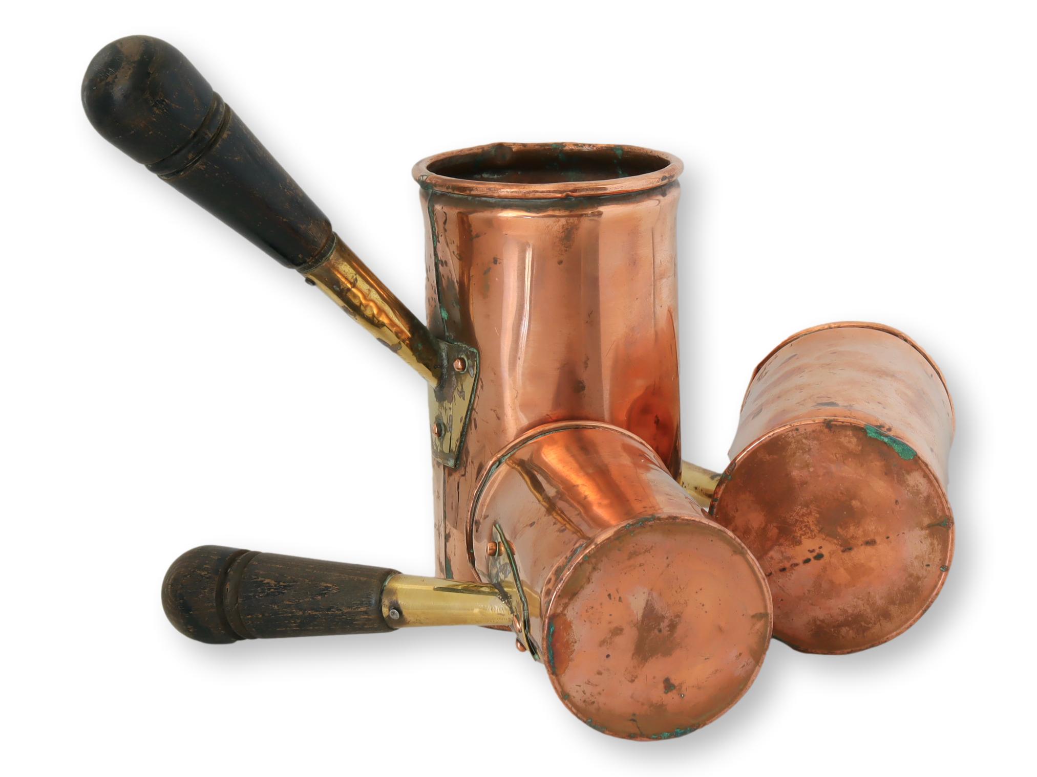 Antique English Copper Ale Measures~P77681913