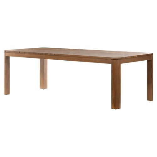Sia Outdoor 94" Dining Table, Natural Teak~P77628166
