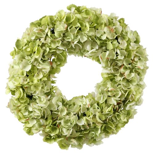 24" Hydrangea Wreath, Faux~P75828141