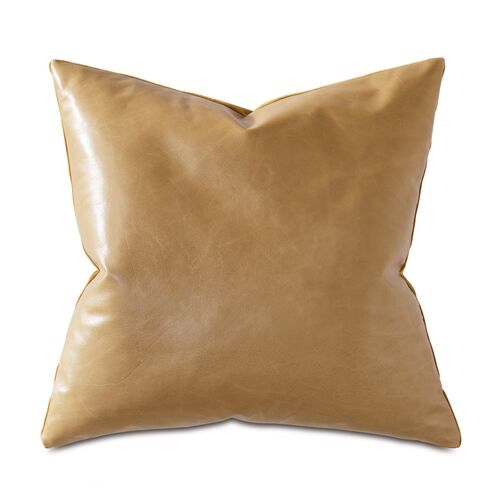 Marni 20x20 Leather Pillow, Gold~P77634428