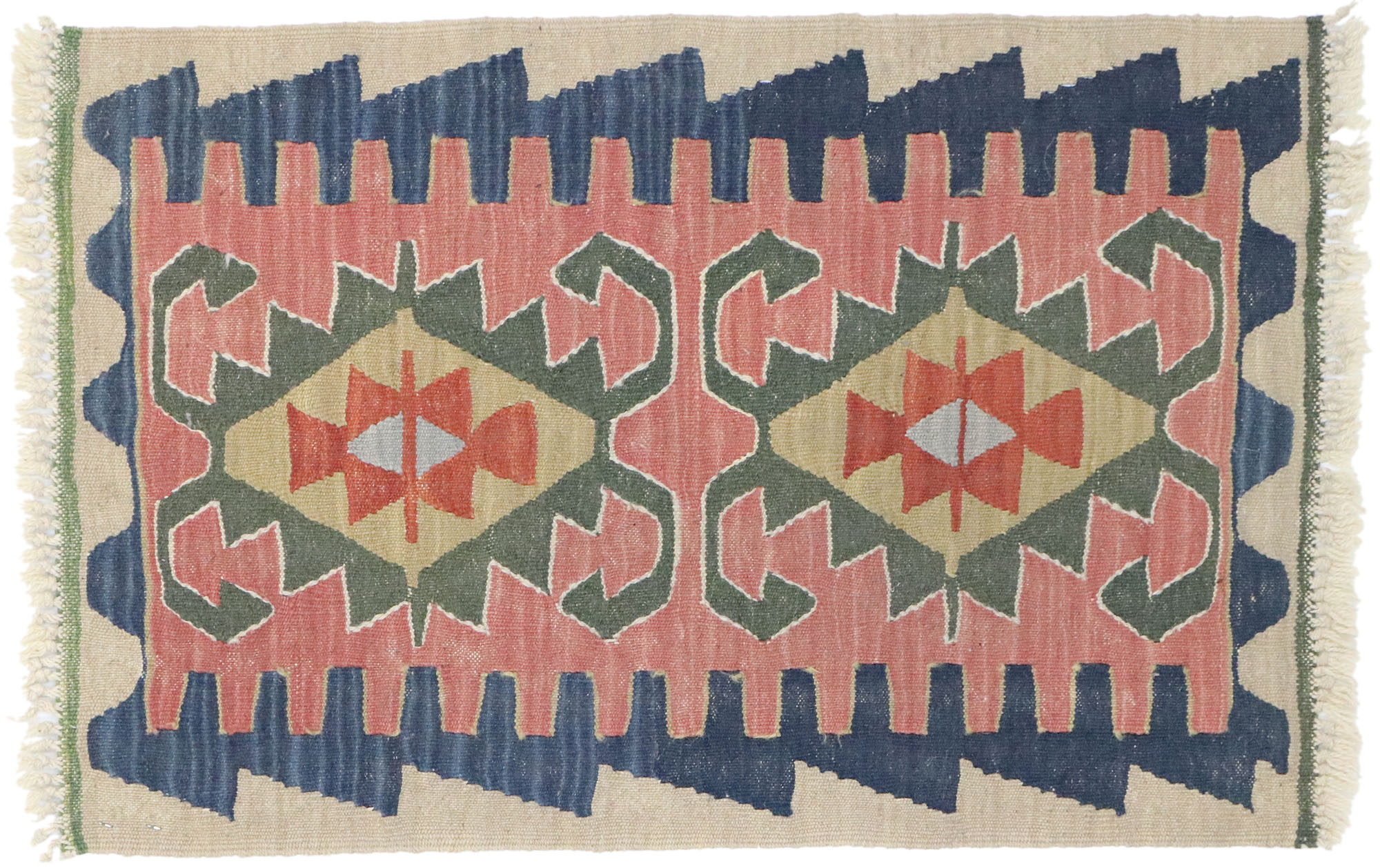 Persian Shiraz Kilim Rug, 1'10" x 2'9"~P77632062