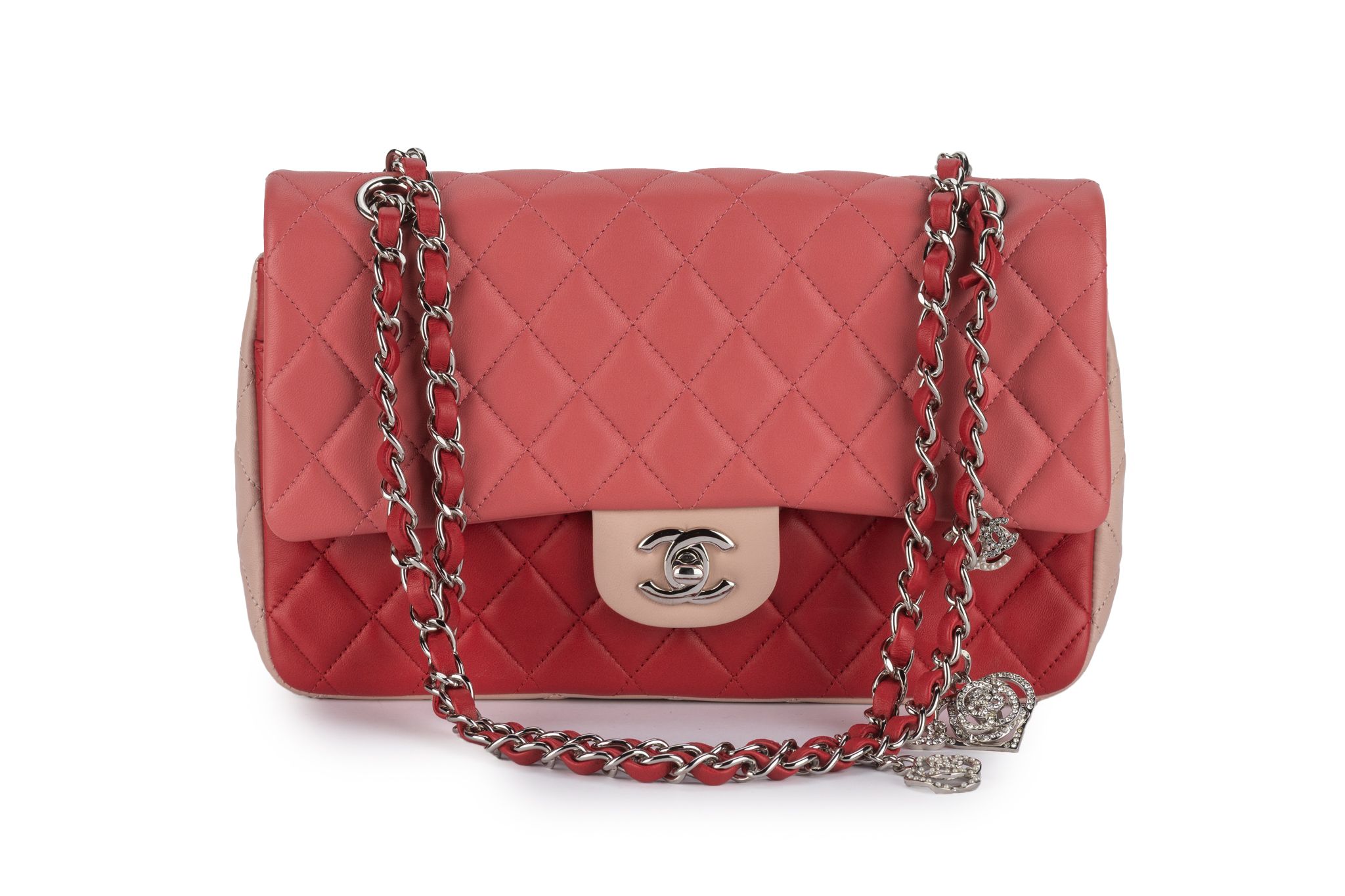Chanel Med Valentine Single Flap Bag Tri~P77698239