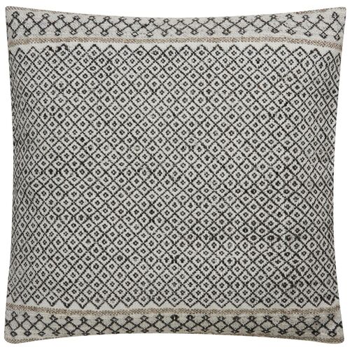 Scoa 18x18 Pillow, Ivory/Charcoal~P77467407