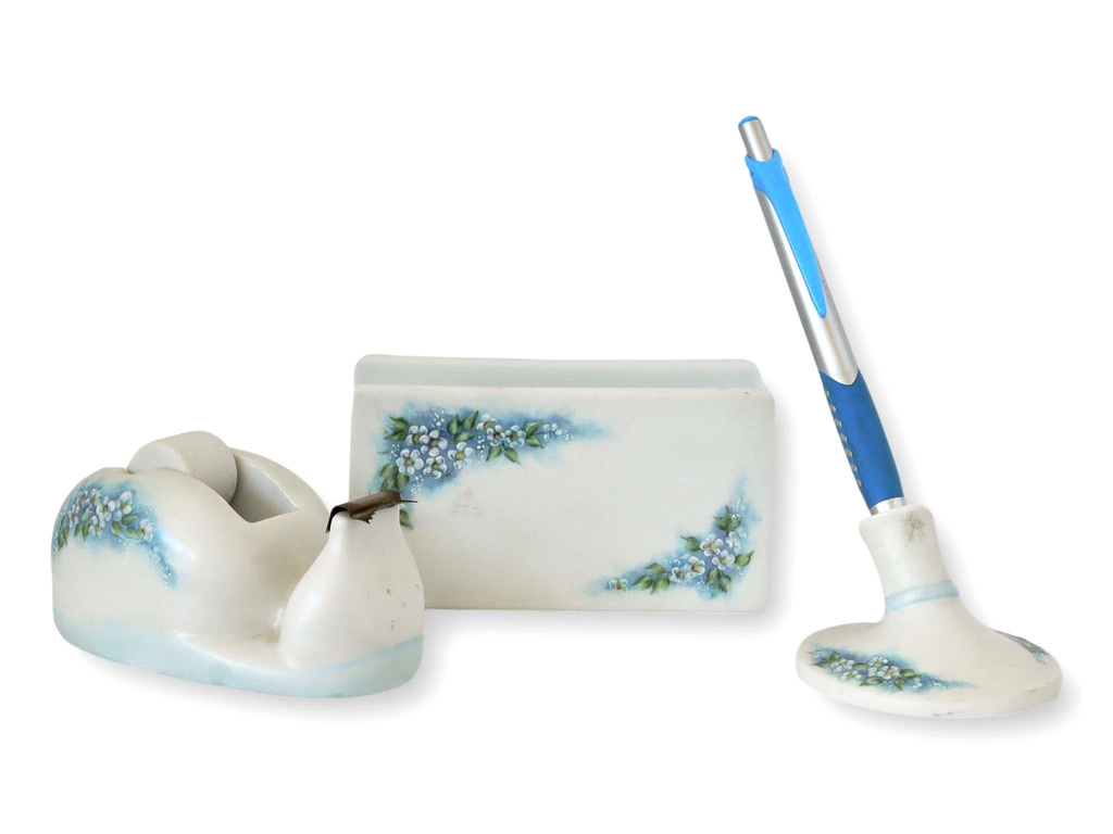 1950s Ladies Porcelain Desk Set,  3pcs~P77672465