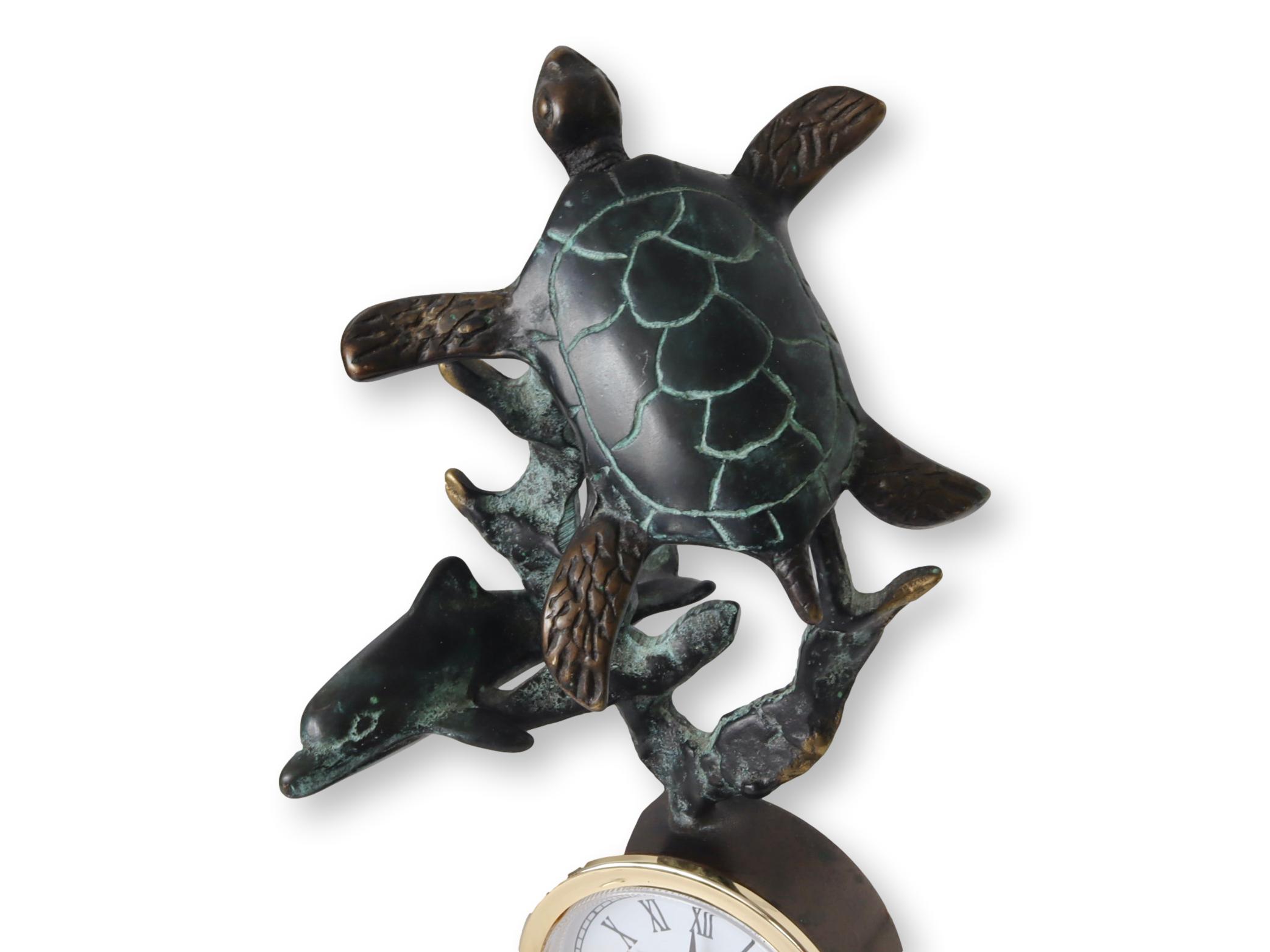 Bronze Sea Life Clock~P77673167