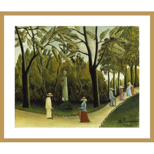 The Monument to Chopin in the Luxembourg Gardens by Henri Rousseau Print