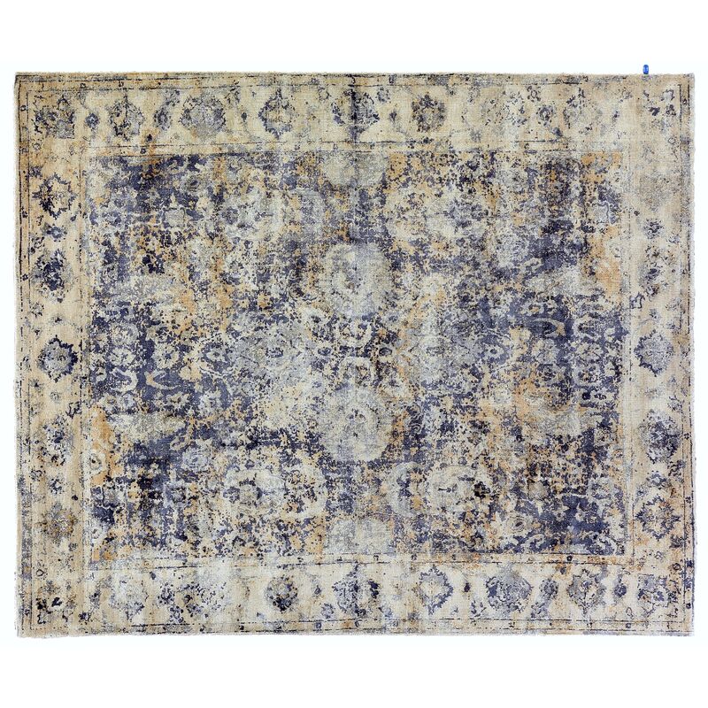 Janney Hand-Knotted Rug, Blue