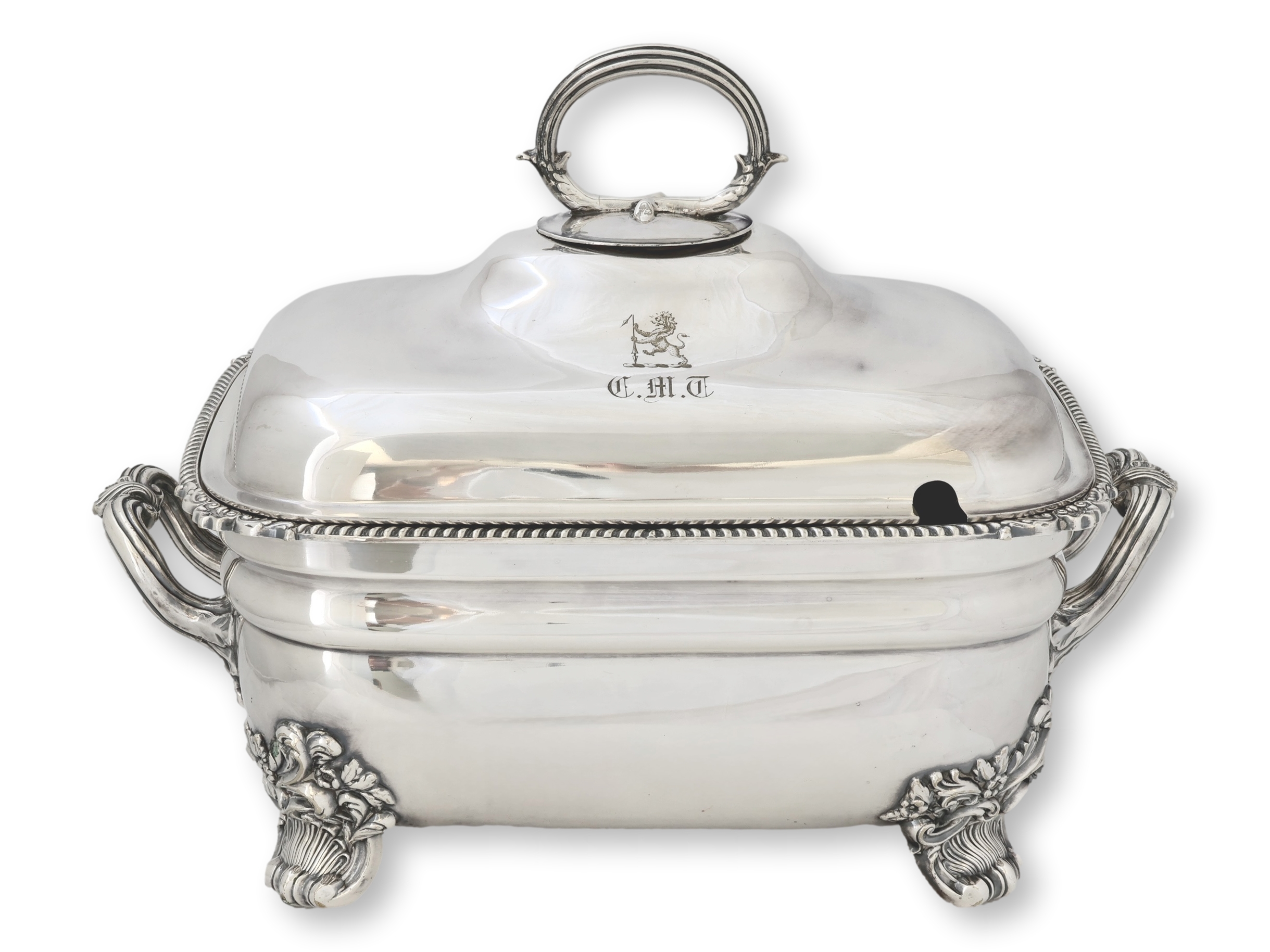 Large Antique Mappin & Webb Warming Dish~P77741162