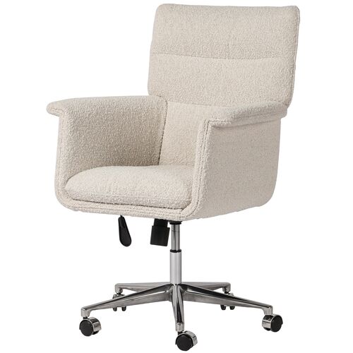Anderson Desk Chair, Natural Boucle