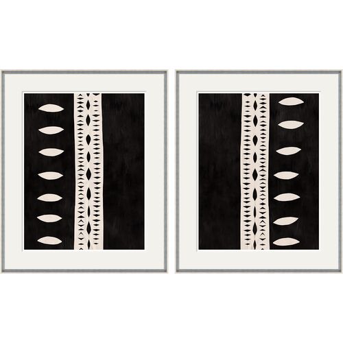 Paule Marrot, Striped Abstract I & II