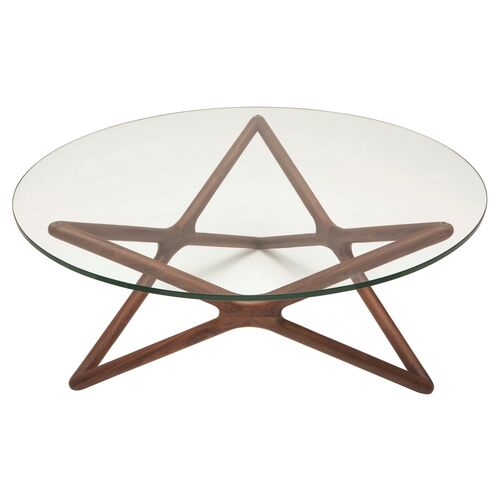 Star Coffee Table, Ash/Clear~P77419681