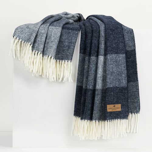 Hampton Plaid Herringbone Throw