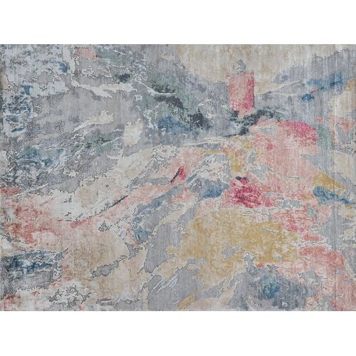 Painterly Hand-Knotted Rug, Multi Painterly Hand-Knotted Rug, Multi