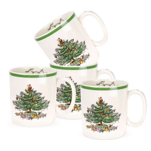 S/4 Spode Christmas Mugs~P16459739