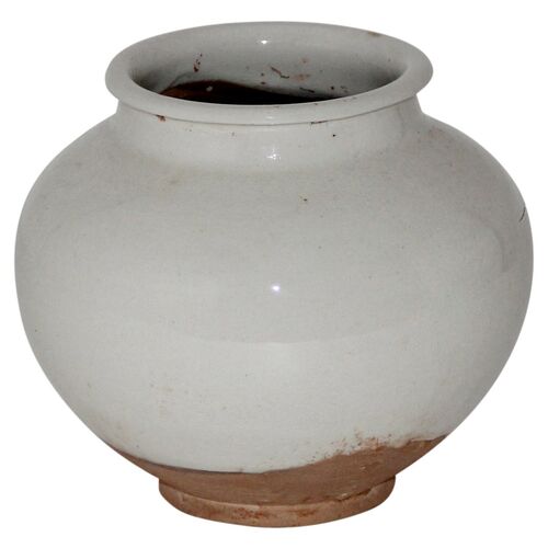 Ceramic Pot, White/Natural~P77562979