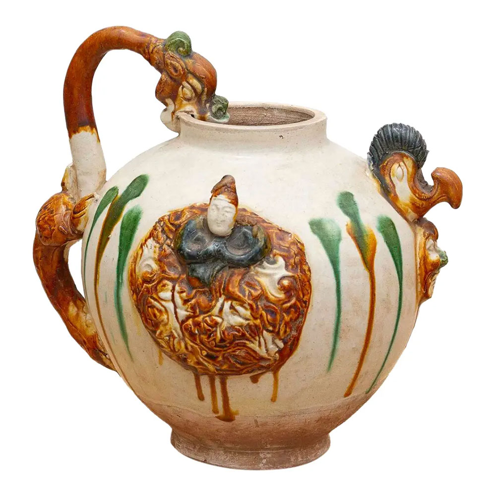 Vintage Tang Dynasty Style Sancai Jug~P77738501
