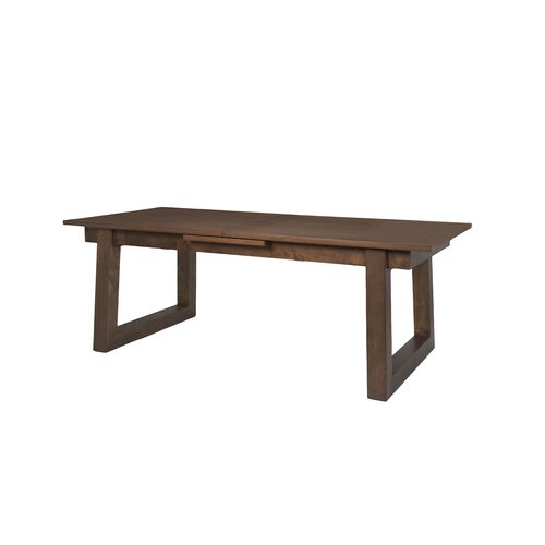 Quinby Extendable Oak Dining Table, Dark Brown Quinby Extendable Oak Dining Table, Dark Brown