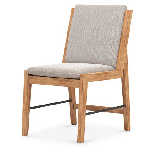 Gloria Outdoor Dining Chair, Faye Sand/Natural~P77593029