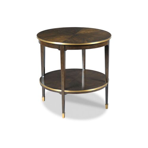 Emery Round Side Table, Mink~P77384353
