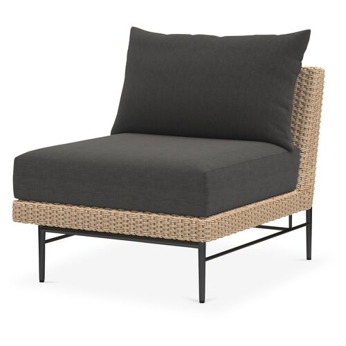 Cara Outdoor Chair, Natural/Charcoal~P77593037