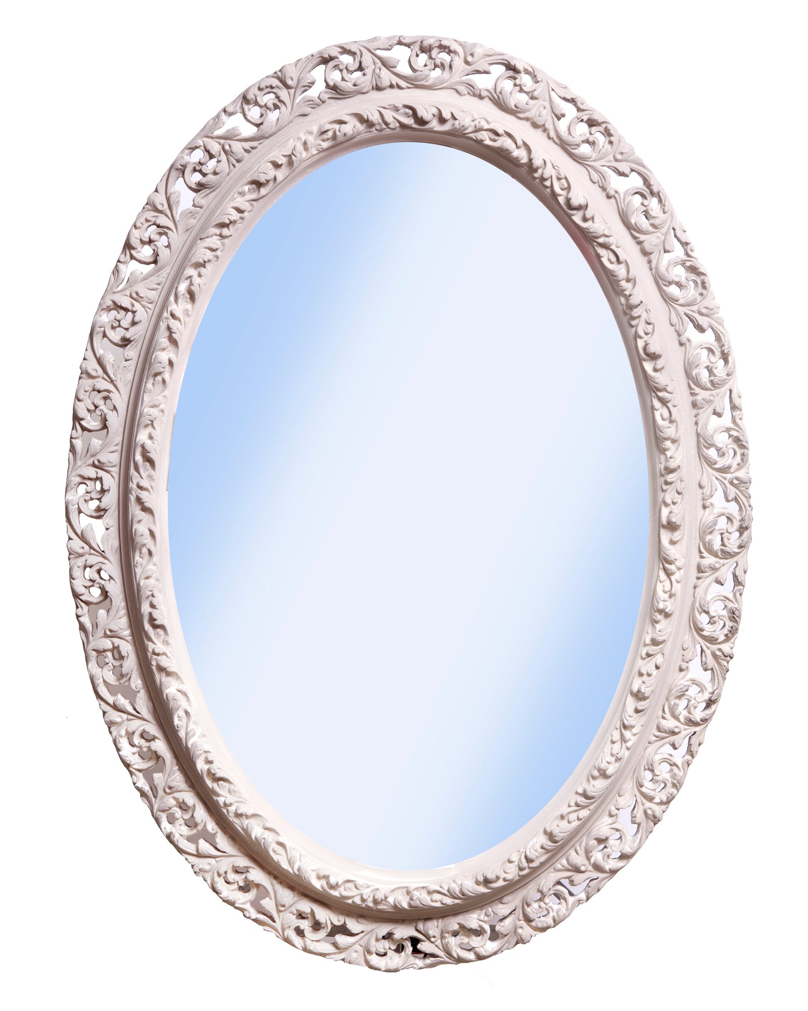 Antique French Revival Oval Mirror~P77597722