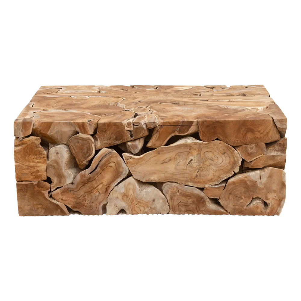 Robust Teak Mosaic Coffee Table~P77731465