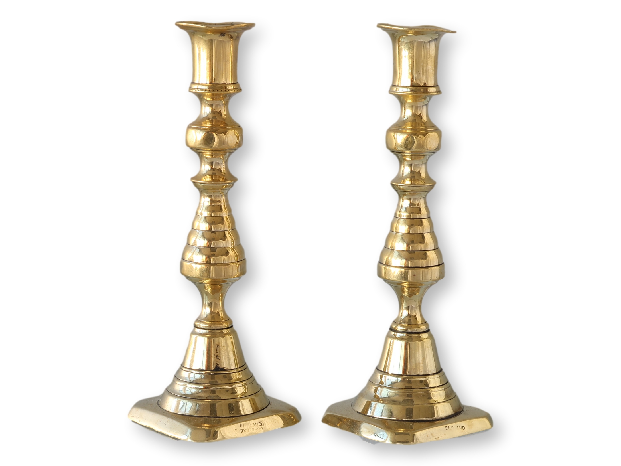Petite Georgian Beehive Candlesticks, Pr~P77729064