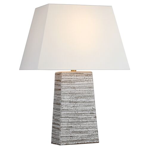 Gates Medium Rectangle Table Lamp, Malt White Dust~P111125107