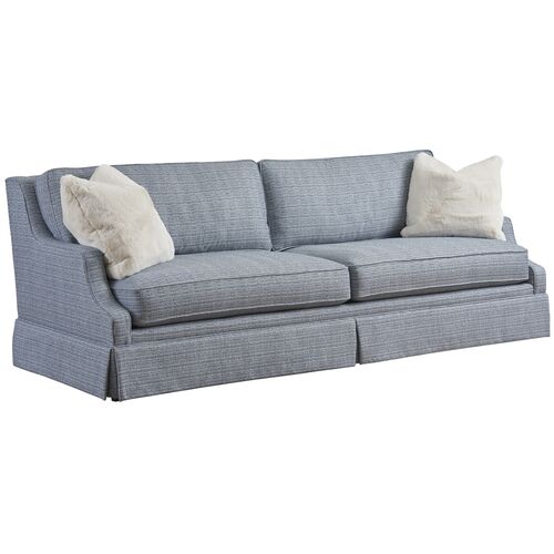 Barnaby Sofa, Textured Blue/Aqua