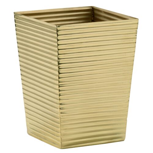 Carson Ribbed Wastebasket