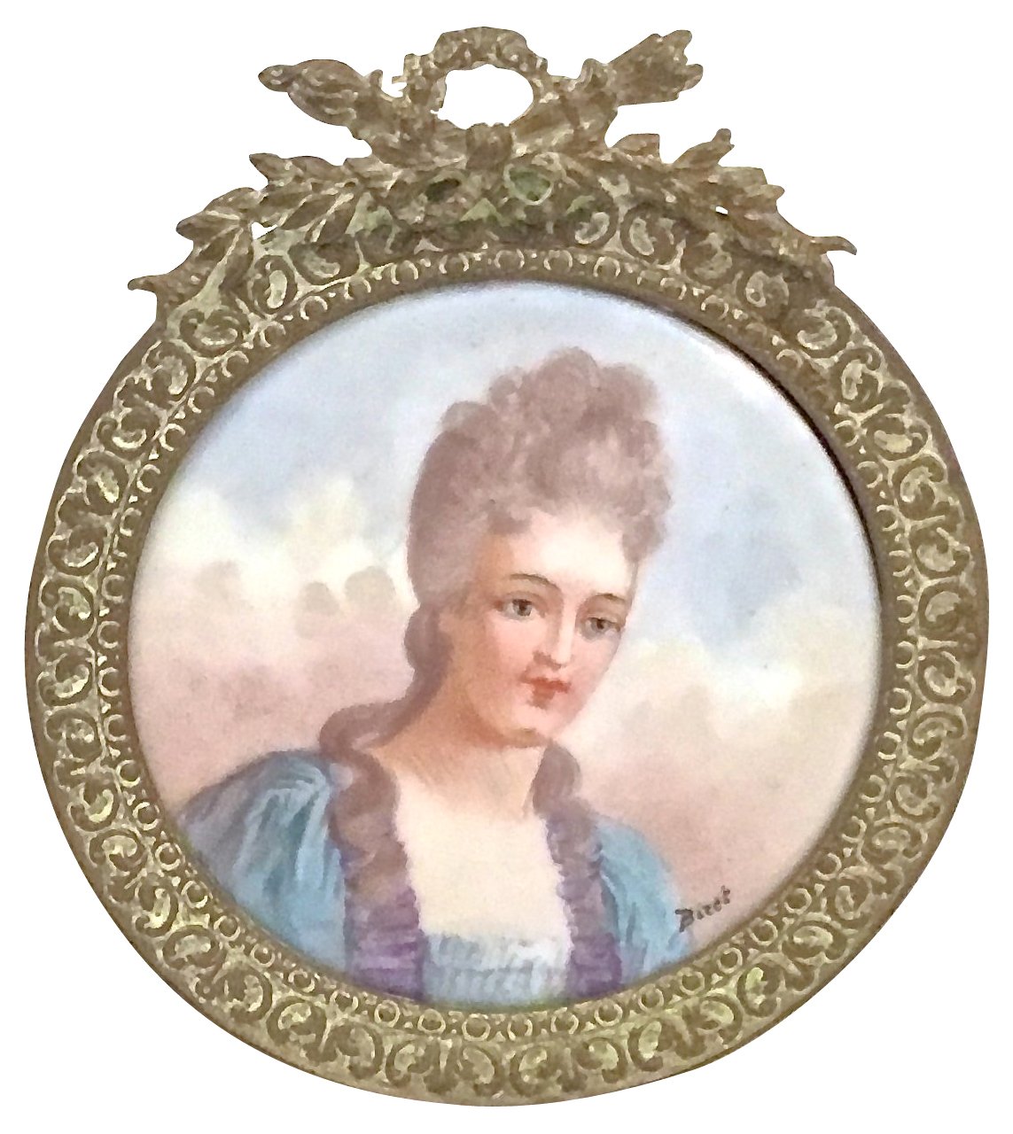 18th-C. Portrait of a Woman on Porcelain~P77464753