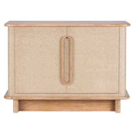 Jillian 2-Door Cabinet, Whitewashed Honey Jillian 2-Door Cabinet, Whitewashed Honey
