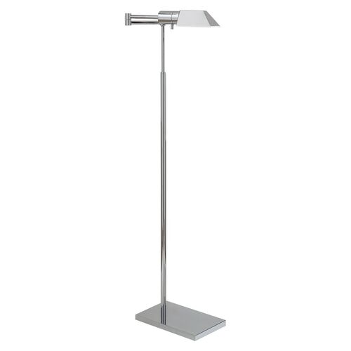 Studio Swing Arm Floor Lamp, Polished Nickel~P77113692