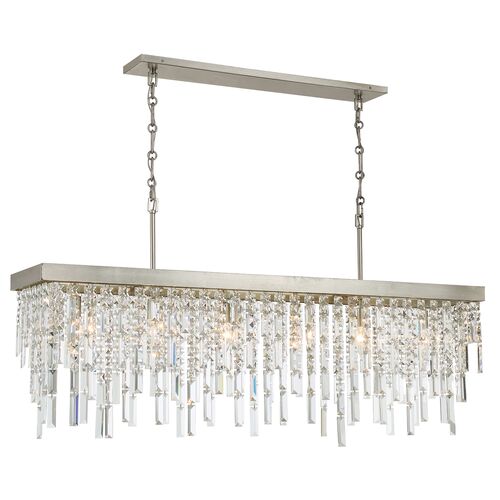 Winfield 6-Light Chandelier, Antique Silver