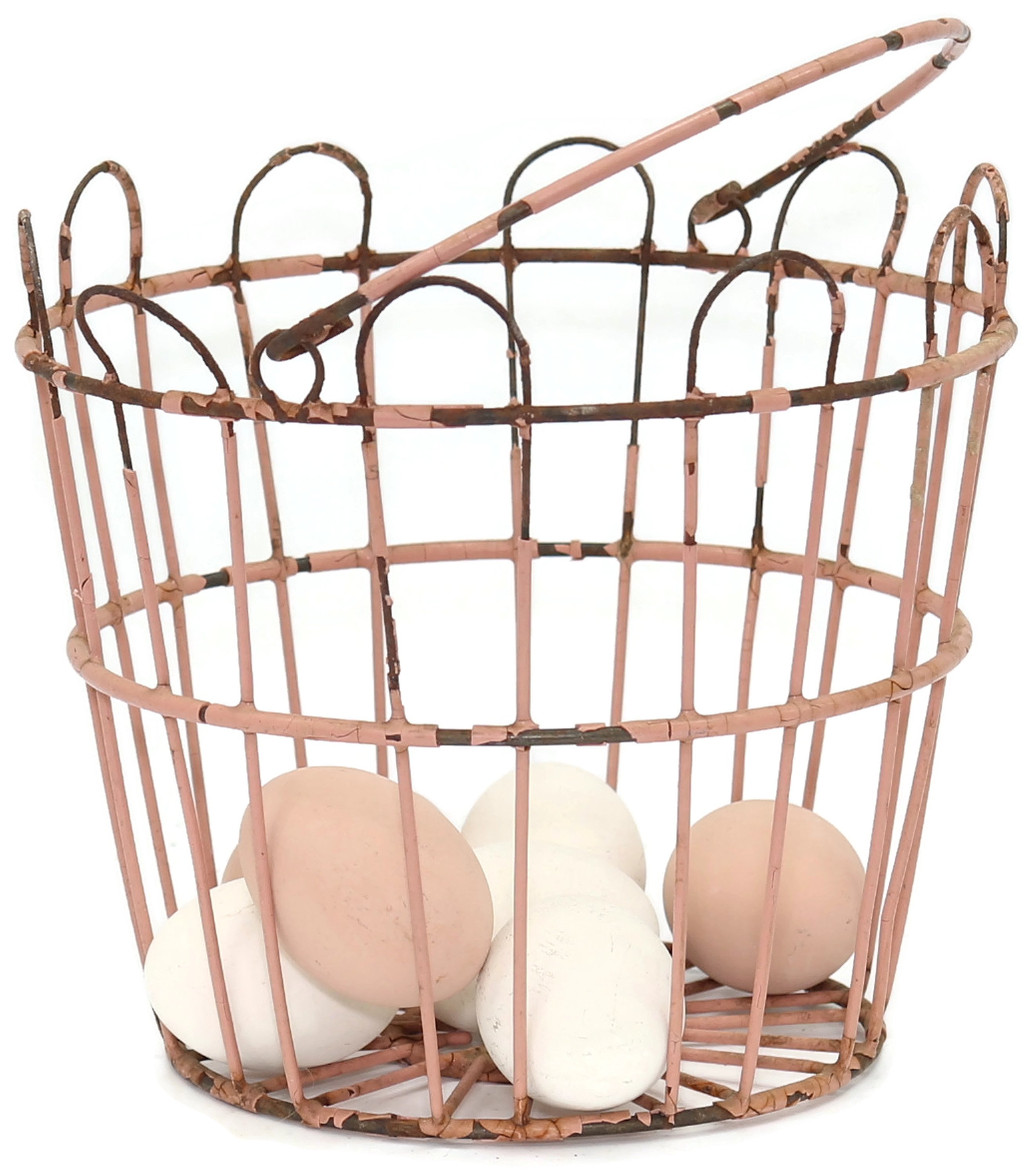 Midcentury Painted Metal Egg Basket~P77608169